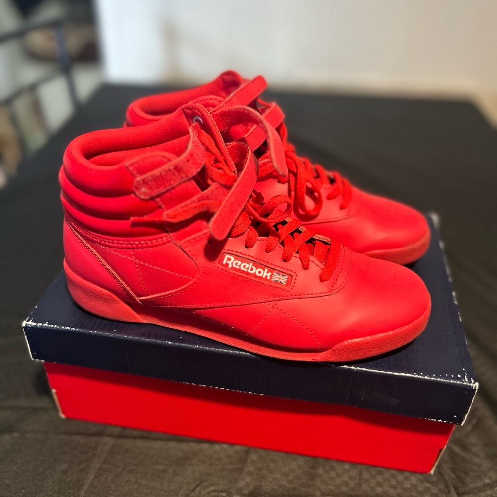 Reebok Kids Red High-Top Sneakers